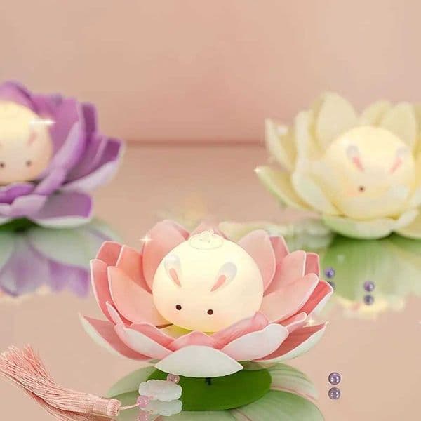 New DIY Mid-Autumn Festival Lantern Handmade Lotus Rabbit Lantern Traditional Festival Decoration B240925