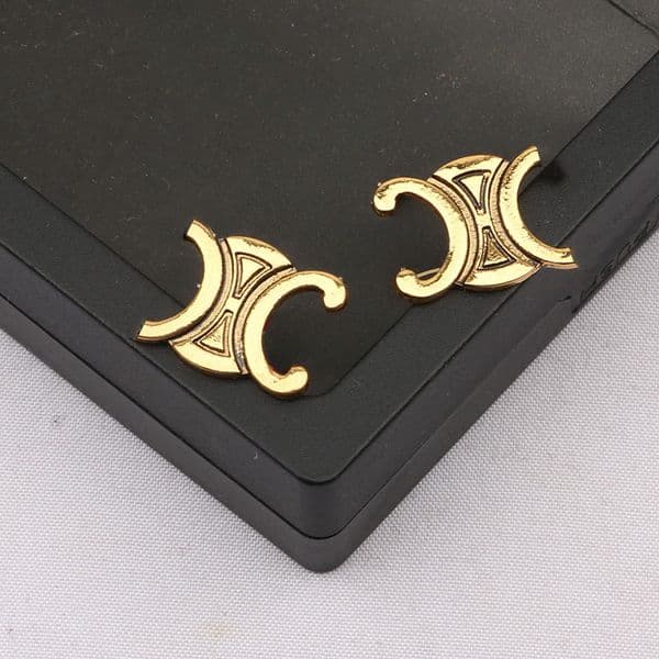 Vintage Designer Jewelry Brand Dia Geometric Stud For Women Earrings Wedding Gift