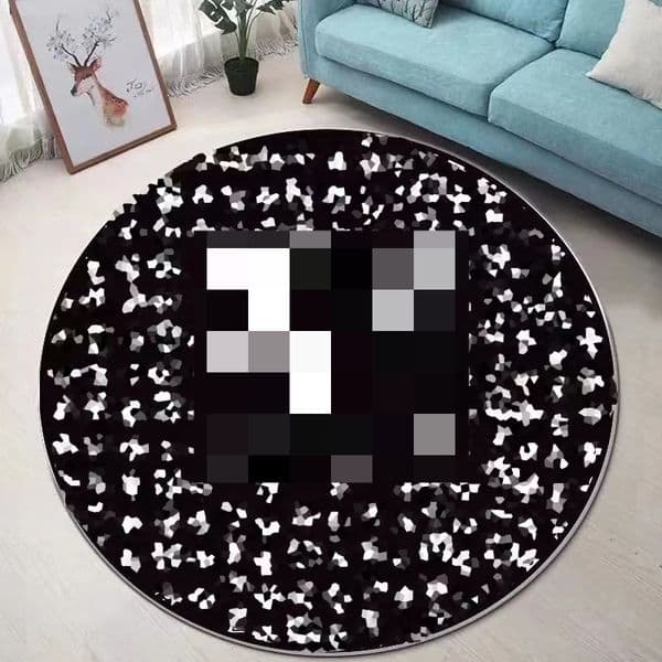 Foreign Trade Designer living room circular carpet classic logo printed carpet bedroom living room coffee table mat rugs Home decoration carpet