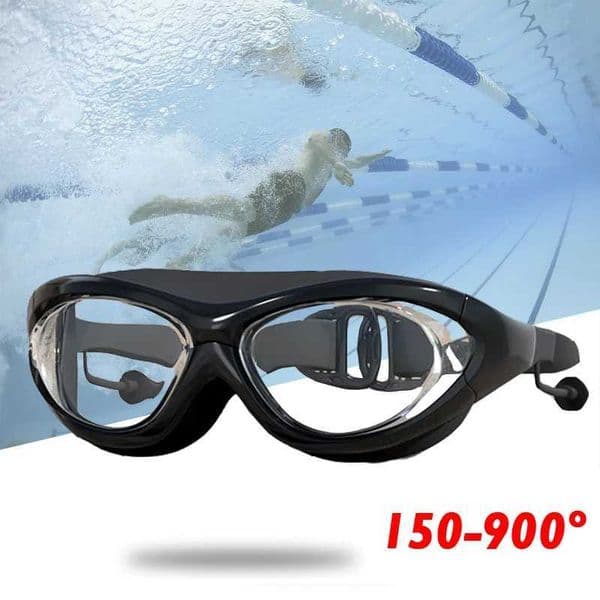 Men women teenagers waterproof 0-2 to -9 Myopia diode swimming goggles transparent UV and fog resistant swimming goggles CL240926