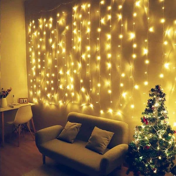 3M Christmas Lights Curtains Wreath Thorn Fairy Lights for Home Christmas Gifts Merry Christmas Decoration 2022 Navidad New Year Decoration Y240927