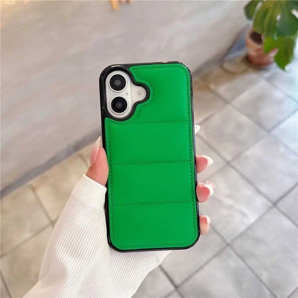New Arrive Liquid Bumper Case For iPhone 16 15 14 Plus 13 12 Mini 11 Pro Max X XR XS Max Puffer Candy Color Hard Cover M240927