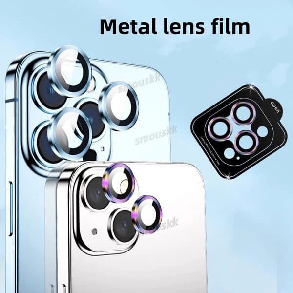 Metal Camera Tempered Glass for iPhone 11Promax 12 13 14 15 Pro Max 14Plus12Pro Back Lens Screen Protector Protective Films