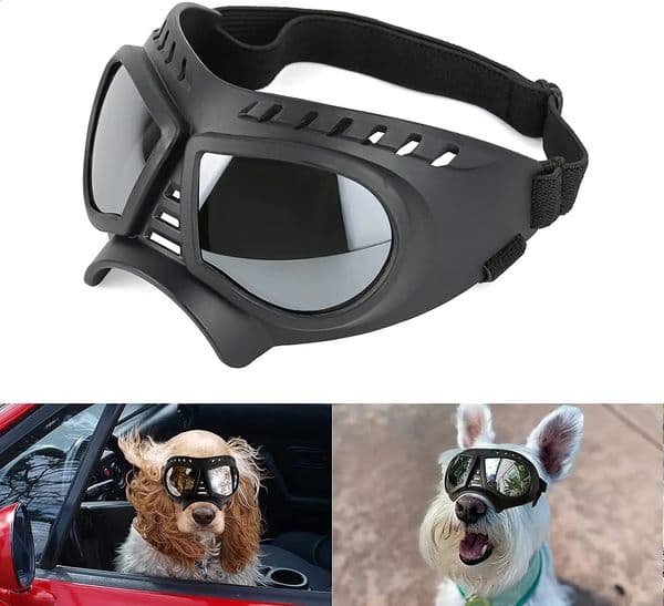 Dog goggles large small medium UV sunglasses for dogs windproof snow proof soft frame glasses used for long-term napping and dog eye protection 240923