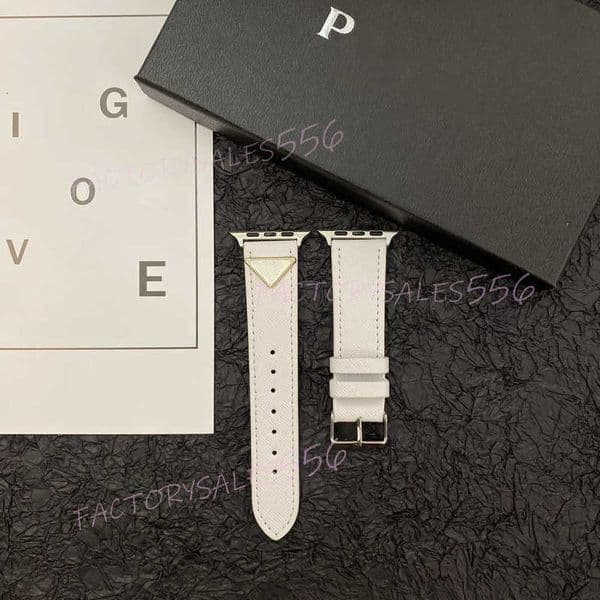 Luxury Designer Apple Watch band Watch Strap for watch series 8 3 4 5 6 7 38 40 42 44 45 49mm iwatch Bands Armband Leather Watchbands Bracelet Smart Straps