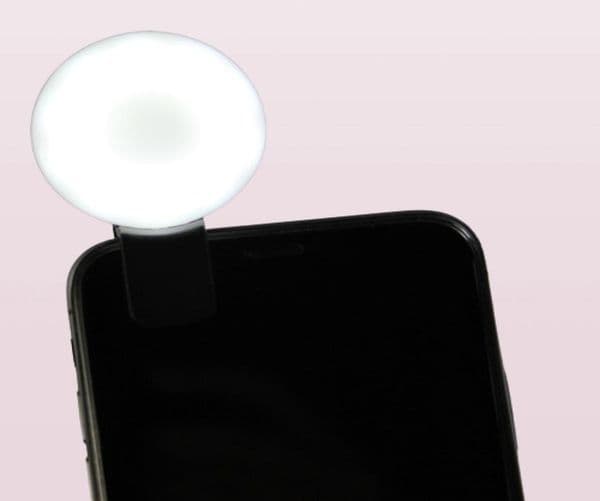 Coloful Mini Q Selfie Ring Light Portable Flash LED USB Clip Mobile Phone For Night Pography Fill Light For iPhone Samsung5881363