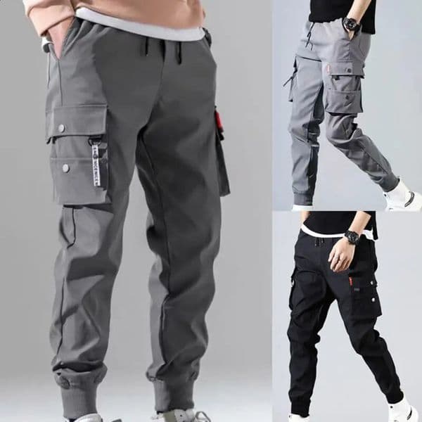 Men Cargo Tactical Pants Work Combat Multi-pockets Casual Training Trousers Overalls Clothing Joggers Hiking Mens Cargo Pant 1PC 240929