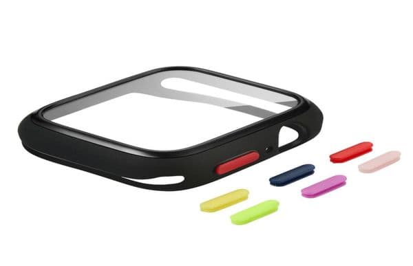 For Watch iWatch Series 6 5 4 3 2 1 SE Slim Soft TPU Case Tempered Glass Full Screen Protector Protect Cover Skin4383758