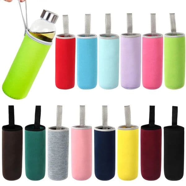 550ml portable chloroprene rubber vacuum cup cover water bottle cap insulation glass sports camping accessories 240930