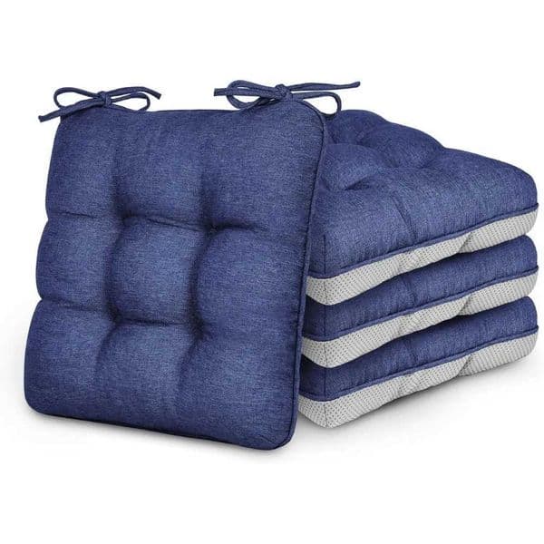 Memory foam cushion set 4 outdoor/indoor dining cushion set 4 patio chair cushion Y240930