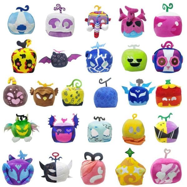 Plush Toys Blox Fruits Devil Fruit Game Peripheral Fruit Props Plush Doll