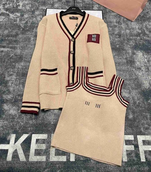 designer vest for women brand clothing for womens autumn knit jacket fashion letter logo long sleeved girl coat Jan 02