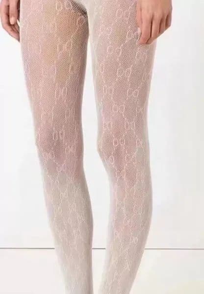 23ss f/c/b/t/g Designer Sexy Lace Stocking Tights Women Fashion Thin Leggings Mesh Soft Breathable Hollow Textile Letter Black Silk Socks RVT2 1 J0MY