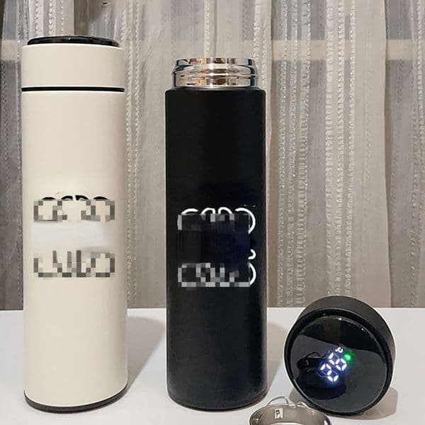 Designer Water Bottles Stainless Steel Insulated Portable Travelling Water Bottle Intelligent Display of Temperatures Y260515