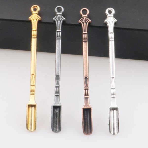 Smoking Accessories Wax Tool Portable Mini Shovel Spoon Metal Snuff Bottle Regulating Tobacco Shovels Powder Scoop