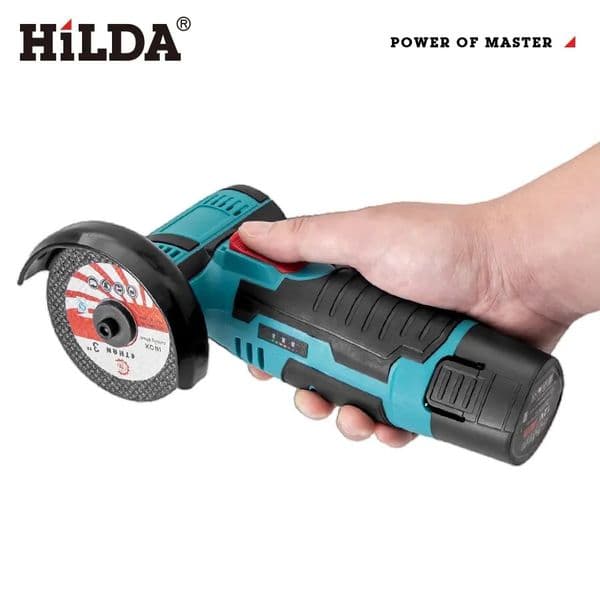 2026 HILDA 12V Mini Angle Grinder Rechargeable Grinding Tool Polishing Machine For Cutting Diamond Cordless Power Tools Free Shipping