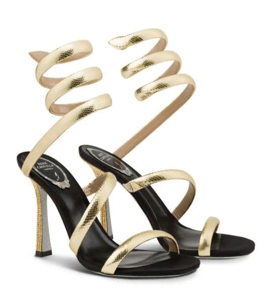 Summer Sexy Rene Margot Crystal Sandals Shoes Snake Wrapped High Heels Butterflies Strappy Party Dress Wedding Caovillas Gladiator Sandalias EU35-43
