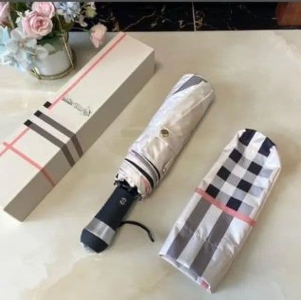 All-match Designer Umbrellas with Plaid Printing Suitable to Sun Rain Days High Quty Folding Umbrellas Gift Ideas S2632