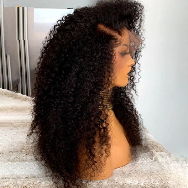 Hd Lace Wig 180% Black Curly Human woman Hair Wigs For Women Water Wave Glueless 13X4 Frontal Cut HD Lace Wig Pre Plucked Curly