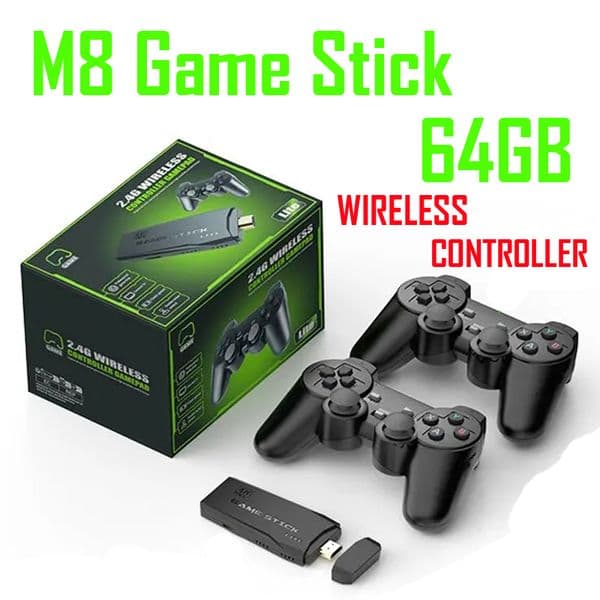 DHCP M8 Video Game Consoles 4K HD 2.4G Wireless 10000 Games Retro Mini Classic Gaming Gamepads TV Family Controller