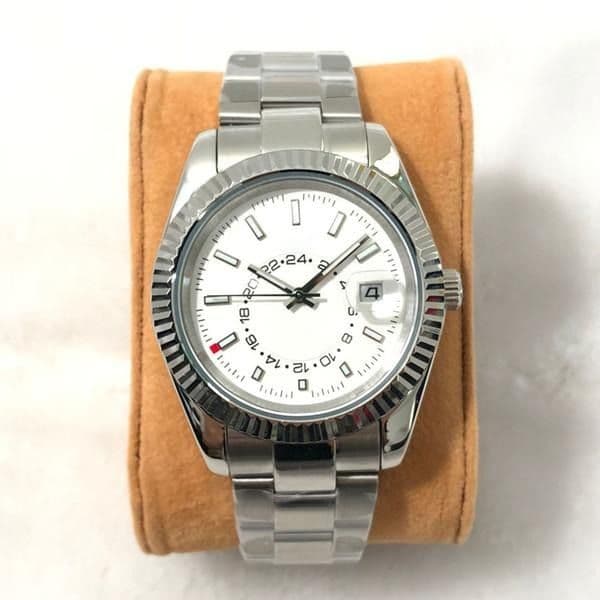 Elegant Auto-Movement Timepiece - Durable Radiant Mechanized Fashion Men's Watches Stainless Steel WristWatch Male Casual Date Luminous Leather Bracelet Clock