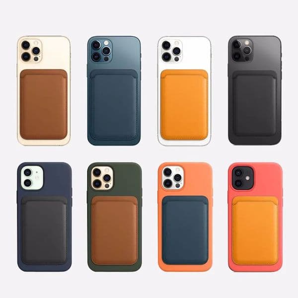 With Logo Box For Apple Magsafe Leather Magnetic Wallet Card Holder Case For iPhone 11 12 13 14 15 16Pro Max Cover Brand Credit Card Cash Pocket ID Card Holder Pouch case