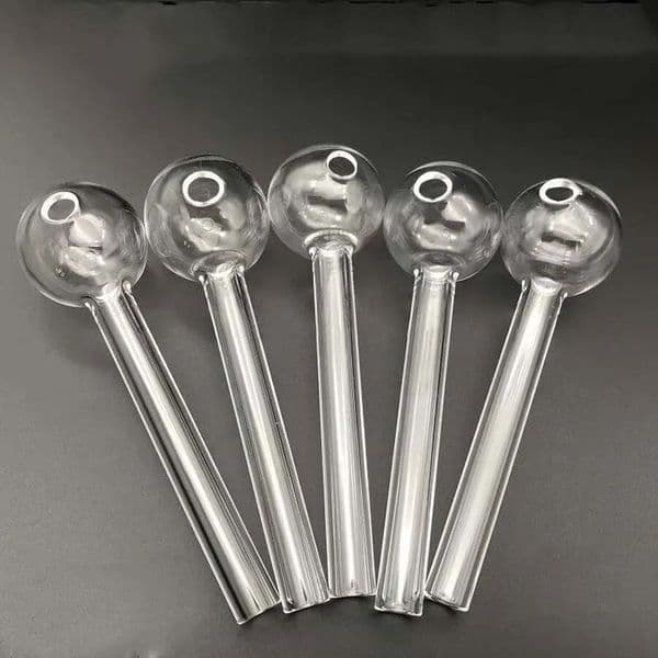 20PCS Glass Oil Burner Pipe Clear Color quality pipes transparent Great Tube tubes Nail tips 7cm 10cm 12cm