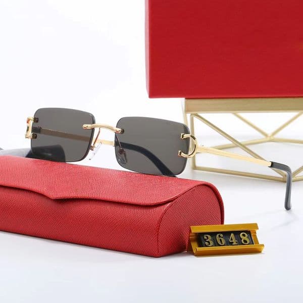 Retro Rectangle Sunglasses Designer Sunglass Womens Sun glass Men Eyeglasses Adumbral Ornamental 5 Color Option Adult Goggle