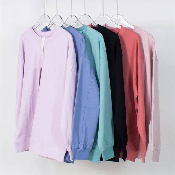 Lemon women-2050 Womens Yoga Sweatshirt Top Casual Loose Gym Perfectly Oversized Crew Sports Pullover Workout Blouse Woman Sport Long Sleeve For Fitness