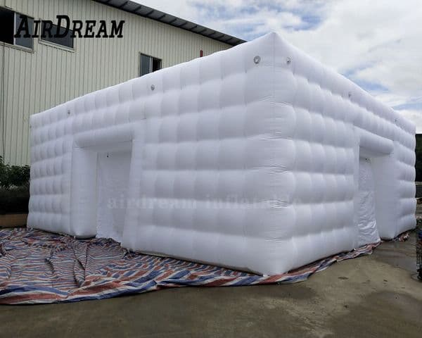 wholesale Lnflatable Square Tent sport marquee With colorful lights inflatables cubic structure building tent for event party