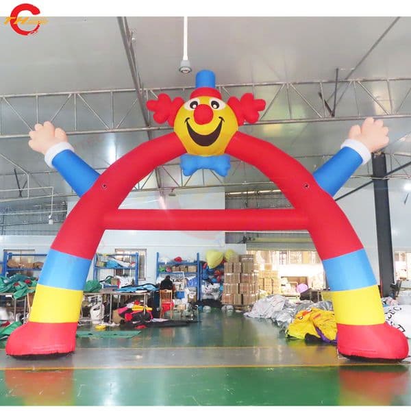 Outdoor Activities Customized Outdoor Inflatable Lovely Clown Arch 10mW (33ft) With blower Carnival Party Event Clown Archway for Sale