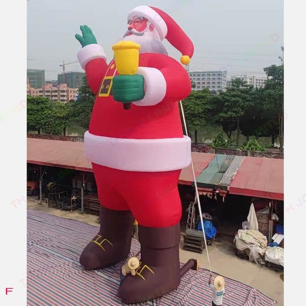 Free ship outdoor games & activities 12mH (40ft) With blower Giant Inflatable Santa Claus with led light Christmas Decoration Santa