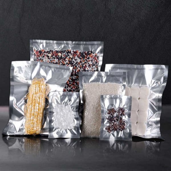 wholesale Flat Foods Vacuum Aluminum Foil Packaging Bags Mylar Open Top Heat Seal Package Pouch For Snack Dried Fruit Kernels Coffee Bean Rice Tea Ziploc