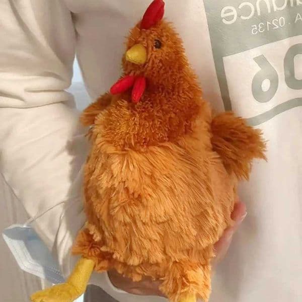 Creative Simulation Funny Plush Chicken Toys Cute Soft Stuffed Chicken Home Room Decor Dolls For Kid Birthday Christmas GiftsM240801