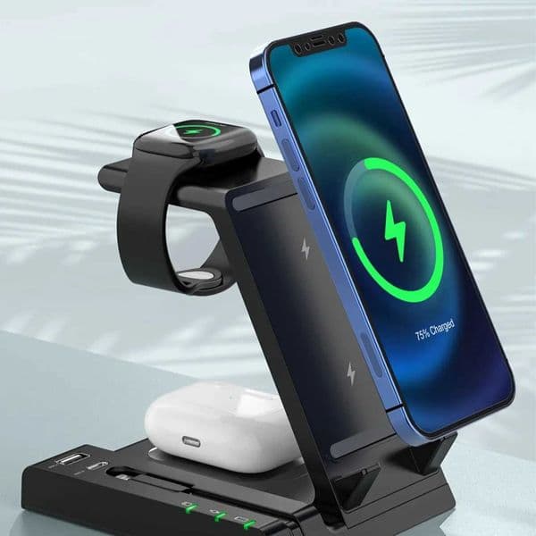 D2 Six-in-One Wireless Charger Desktop Multi-Function Mobile Phone Wireless Charging BracketM240731