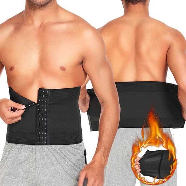 Mens weight loss and waist shaping training device with a tight fitting corset used for abdominal shape abdominal shape abdominal control and fitness compression sh