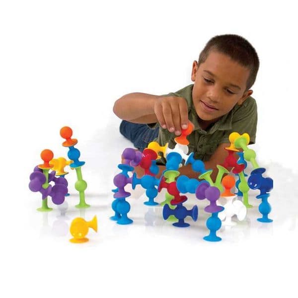 DIY Soft Silicone Building Blocks Sucker Educational Construction Toys For Boys Girls Gift Idea Assembled Sucker Toys Y240731