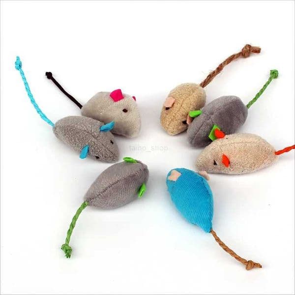 5/10pcs Cat Toy Plush Simulation Mouse Toys For Cats Interactive Kitten Toy Bite Resistance Catnip Cat Playing Toys Pet SuppliesXJ240801