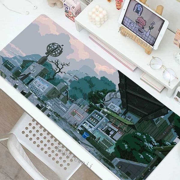 Pixel Art Gaming MousePad XXL Computer Laptop Gamer Extended Mouse Mat Large Anime Mouse Pad 900x400 Keyboard Kawaii Desk MatM240802