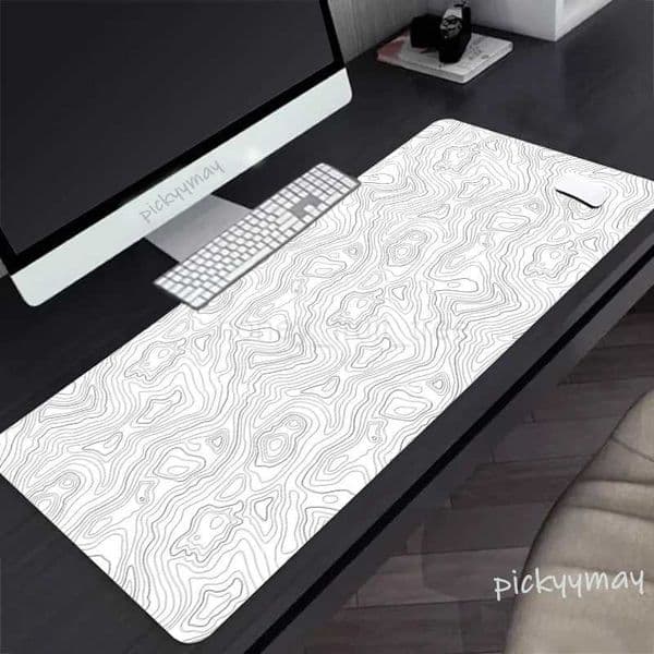 Black And White Large Mouse Pad 100x50cm Computer Mousepad Company Gaming Mausepad Keyboard Mat Office Desk Mats Abstract ArtM240802