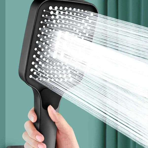 Pressure boosting high-pressure shower head with 3 modes adjustable water shower head water mist shower massage accessoriesW240730