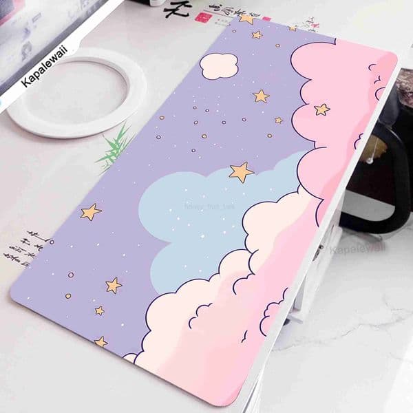 Space Mouse Pad Pc Rubber Mousepad Apoio De Pulso Teclado Mouse Mat Kawaii Cute Keyboard Pads Office Large Desk Protector MatM240802