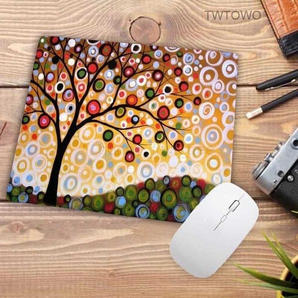 Beautiful Tree art mouse pad gaming mousepad Natural rubber gamer mouse mat pad game computer desk padmouse play matM240802