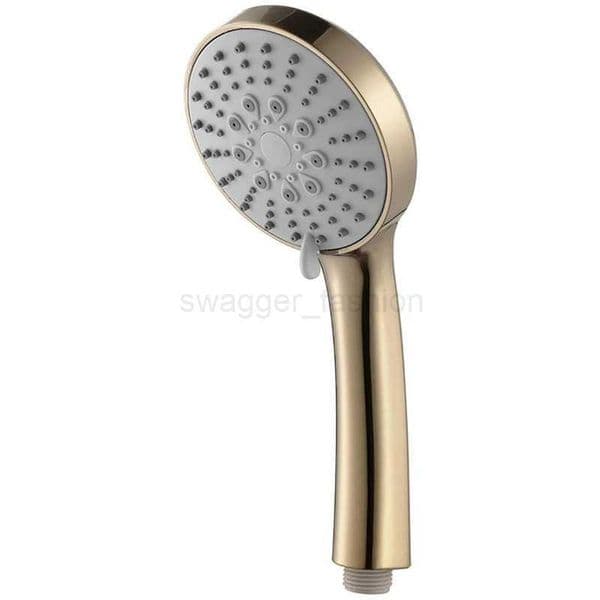 Brushed Gold Handheld High Pressure ABS Shower Head Water Saving Hand Shower Head 5 Function Rain Hand Held ShowerXJ240802