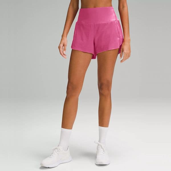 Women's High-Rise Lined Short 4" Yoga Shorts Summer new style high-waist sports shorts for women - moisture-wicking and breathable fitness yoga pants