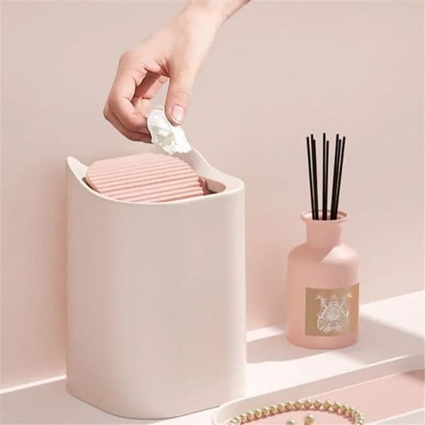 New Mini Small Waste Bin Desktop Garbage Plastic Home Office Table Trash Can Dustbin Basket Household Sundries Barrel