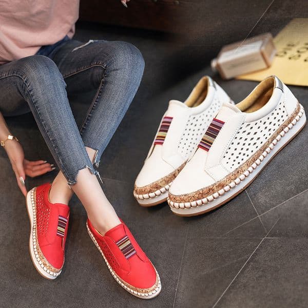 Designer Shoes New Summer Fashion Women Casual Flat Shoes Vintage Cutout Designer Sneakers Outdoor Sports Running Shoes Tennis For Women
