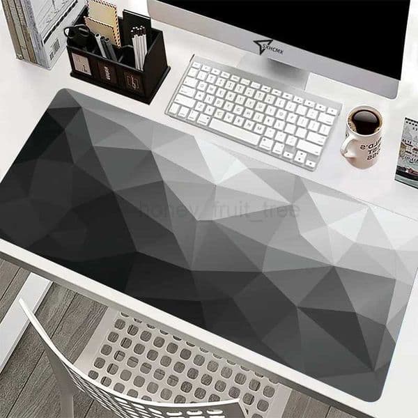 Black And White Gamer Mouse Pad Gaming Mousepad Speed Desk Mat Laptop Gaming Mats For Office Carpet Desk Accessories Game Pads.M240802