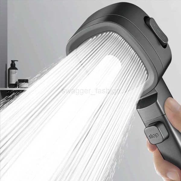 House High Pressure Shower Head Filtered purified 3 Modes Shower Heads Adjustable OneKey Stop Water Massage Sprayer AccessoriesXJ240802