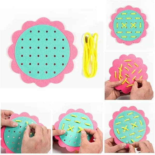 New Teaching Kindergarten Manual DIY Weave Cloth Montessori Materials Baby Early Learning Education Toys Teaching Aids Math Toys Y240801